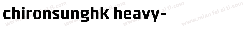 chironsunghk heavy字体转换